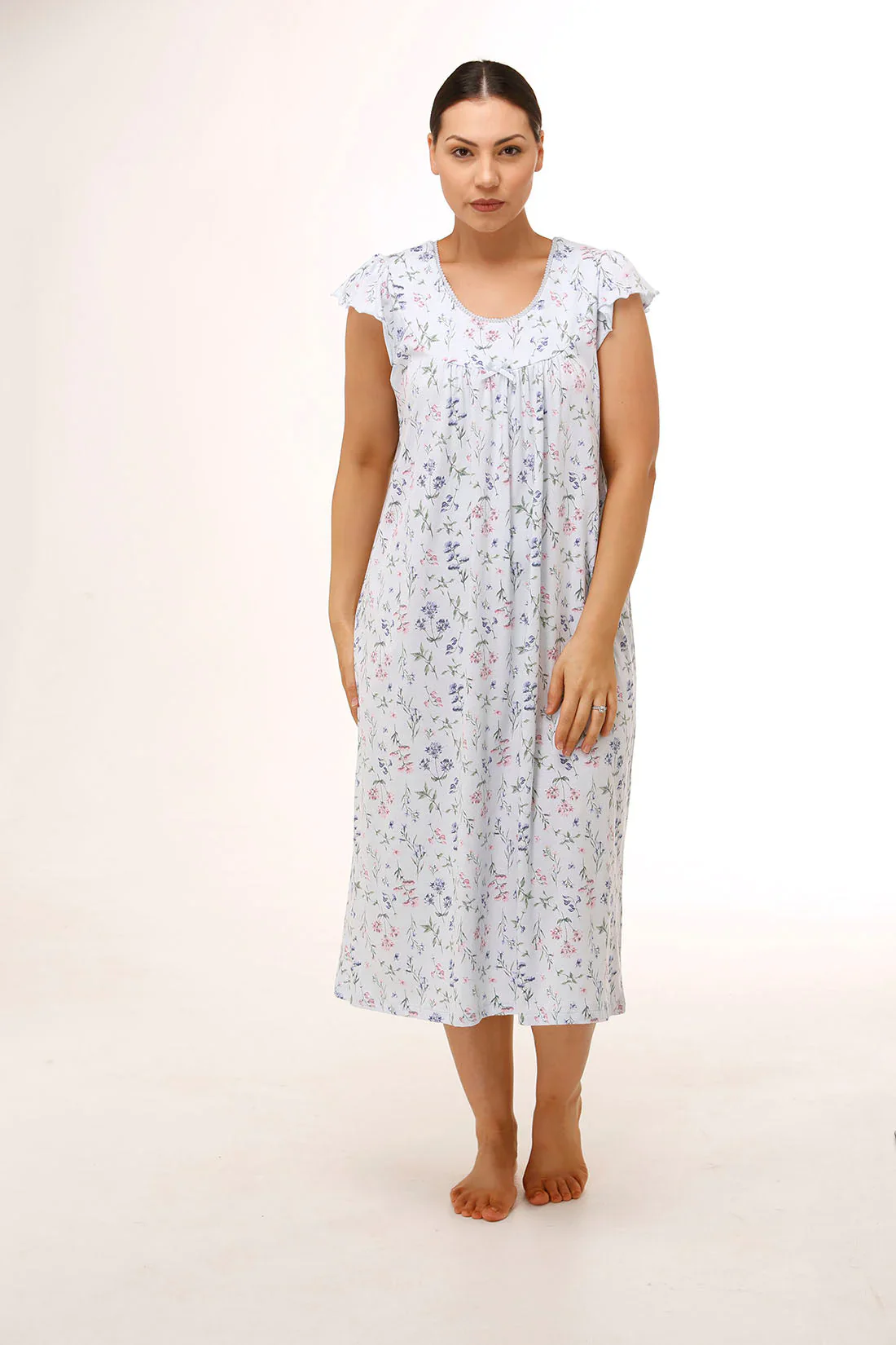 Cap Sleeve Meadow Nightie - Image 3