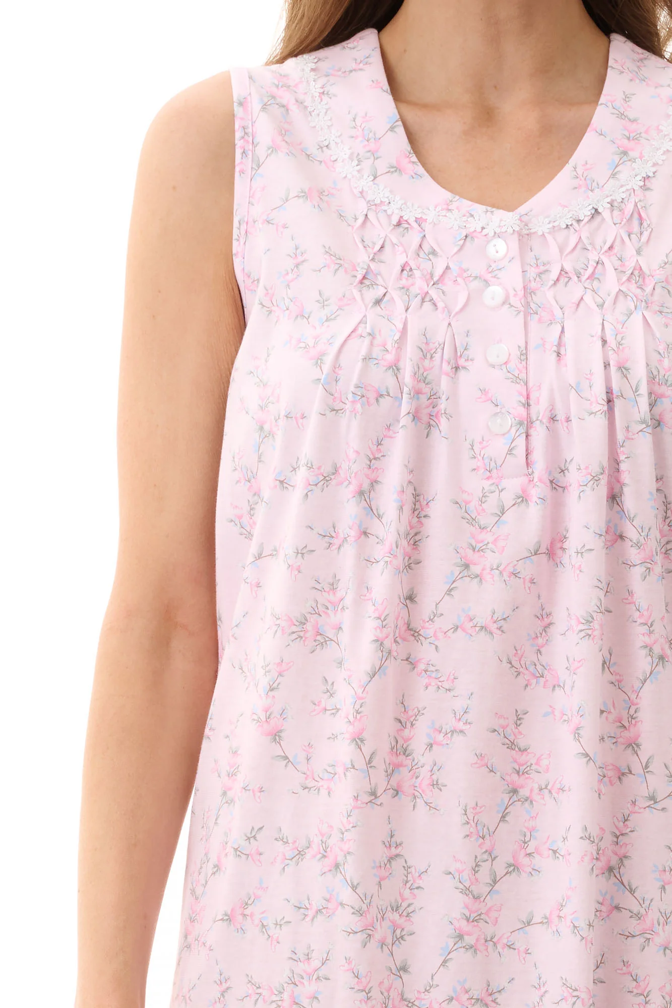 Colette Sleeveless Short Nightie - Image 3
