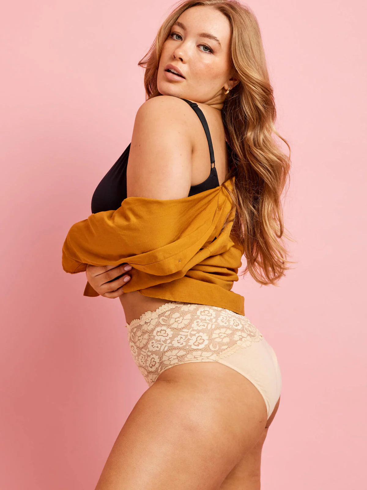 Cotton & Floral Lace Full Brief - Image 10