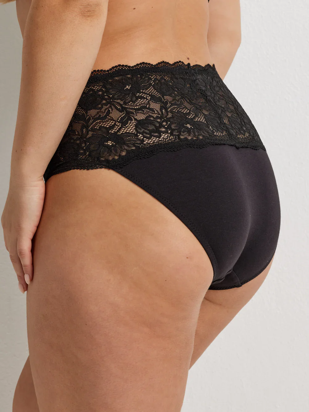 Cotton & Floral Lace Full Brief - Image 2