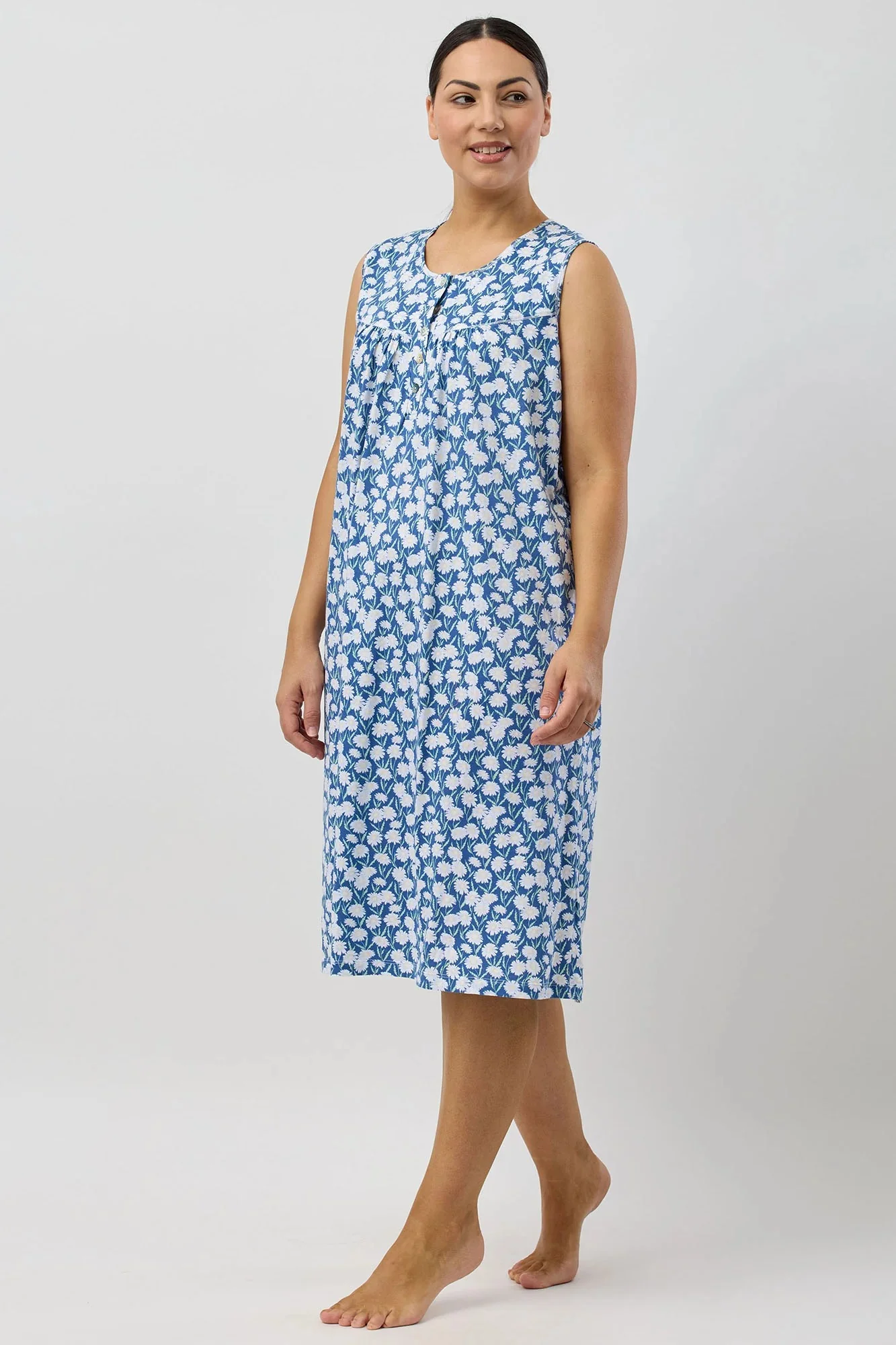 Daisies Sleeveless Nightie - Image 3