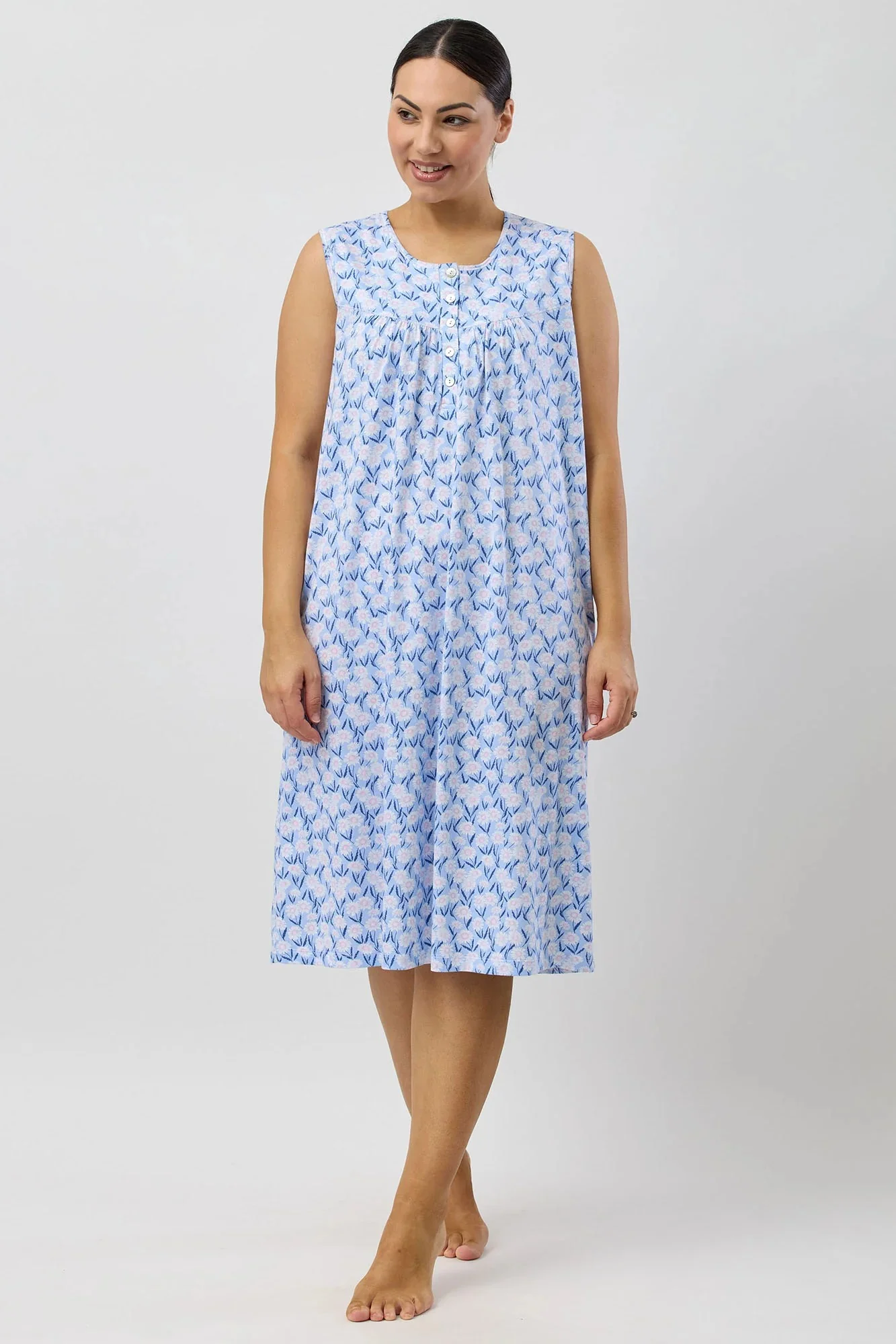 Daisies Sleeveless Nightie - Image 5