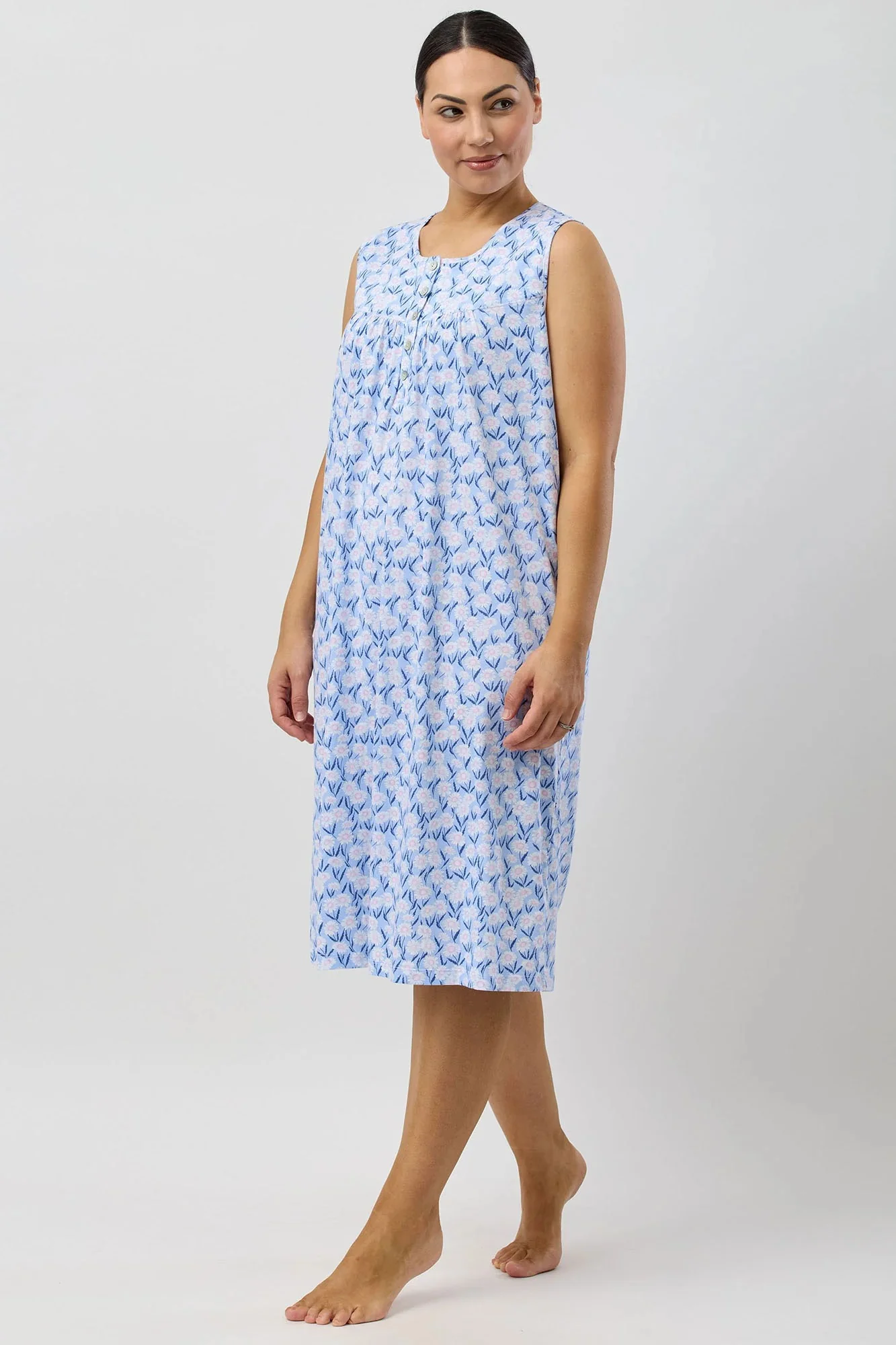 Daisies Sleeveless Nightie - Image 7