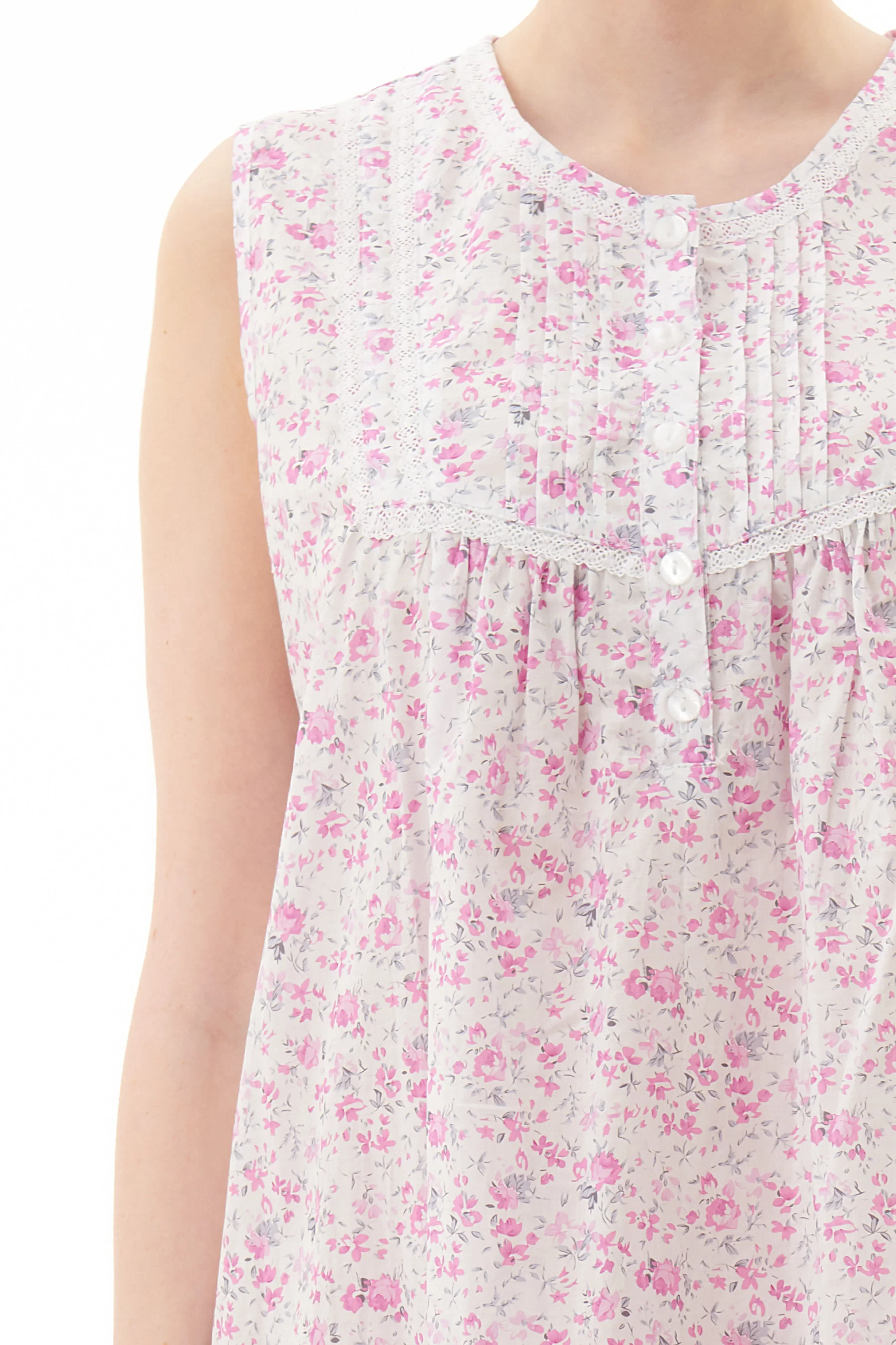 Felicity Sleeveless Short Nightie - Image 3
