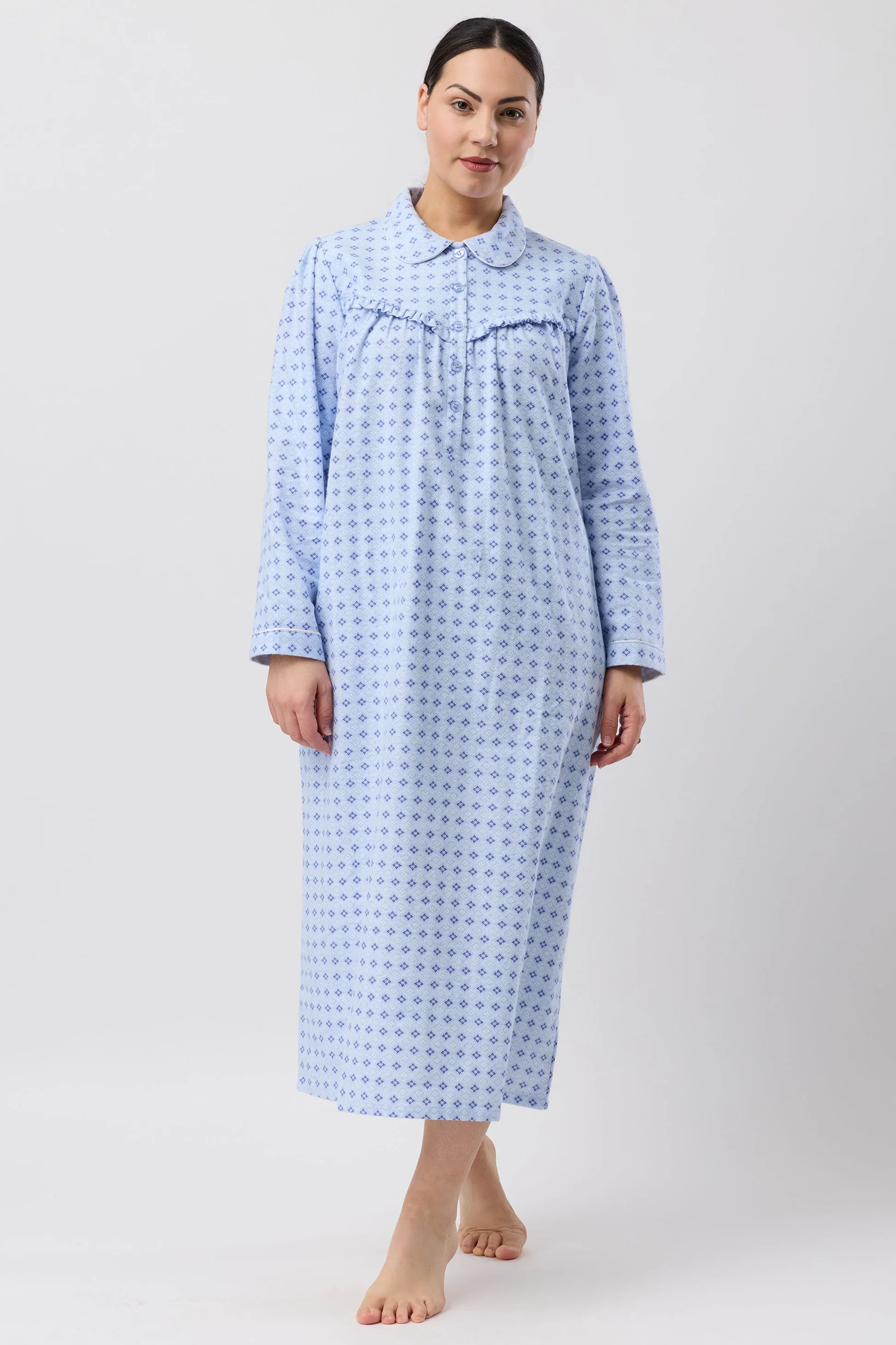 Fleur De Lys Collar Nightie