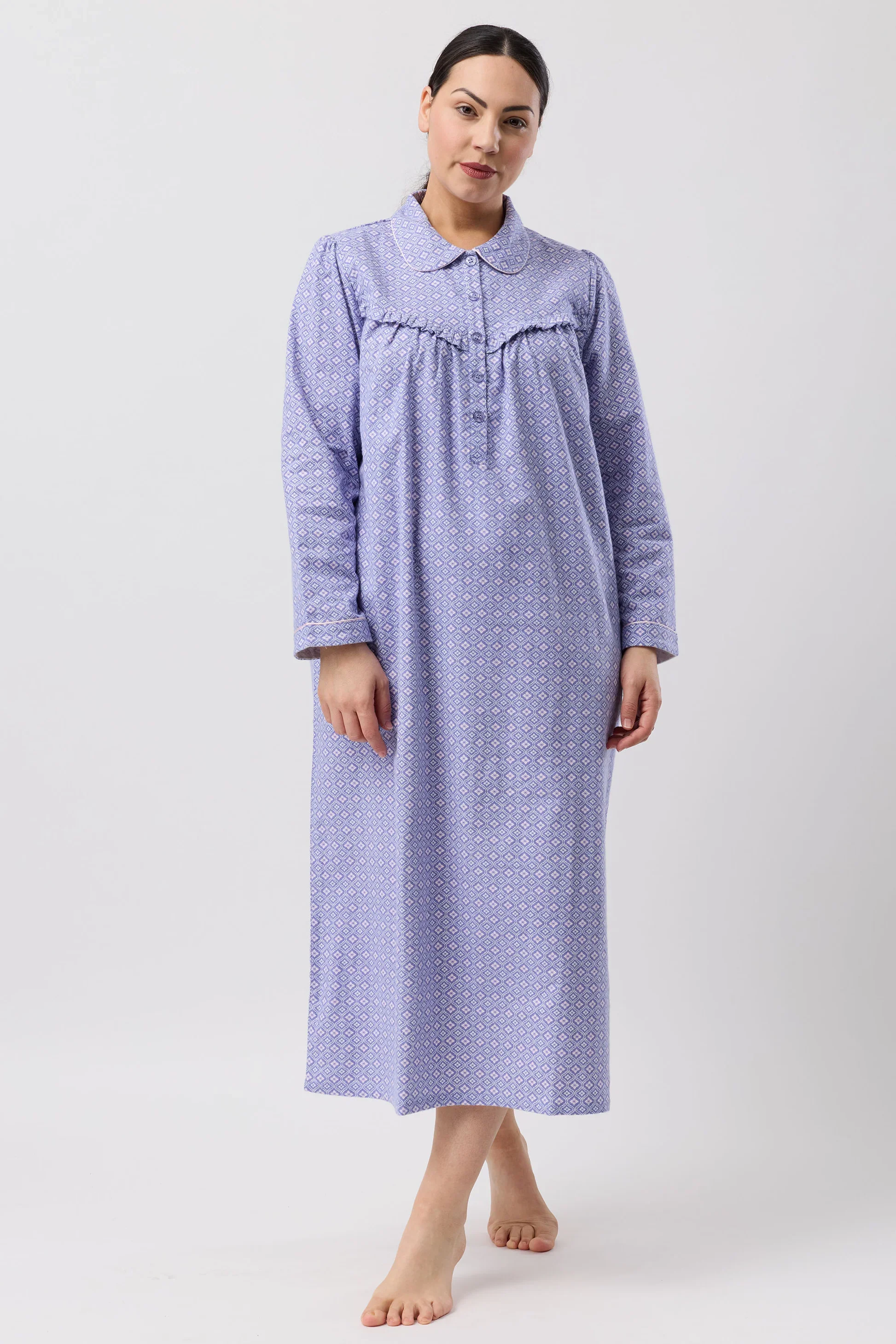Fleur De Lys Collar Nightie - Image 5