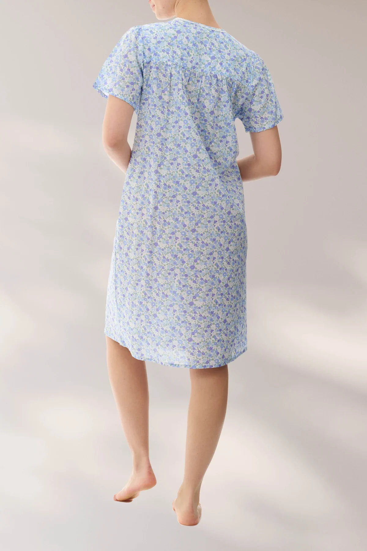 Flora Short Sleeve Nightie - Image 2