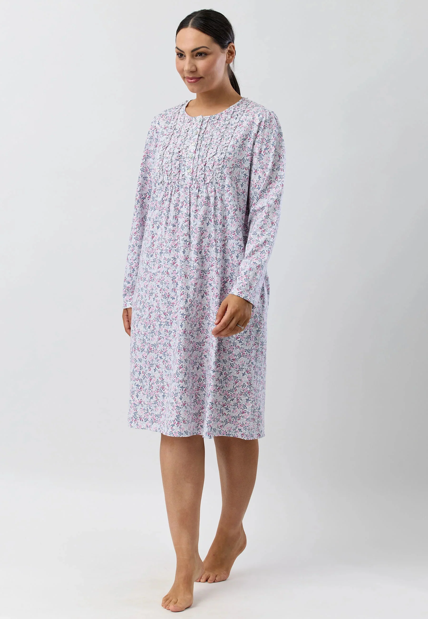 Flowerette Ruffle Nightie - Image 7
