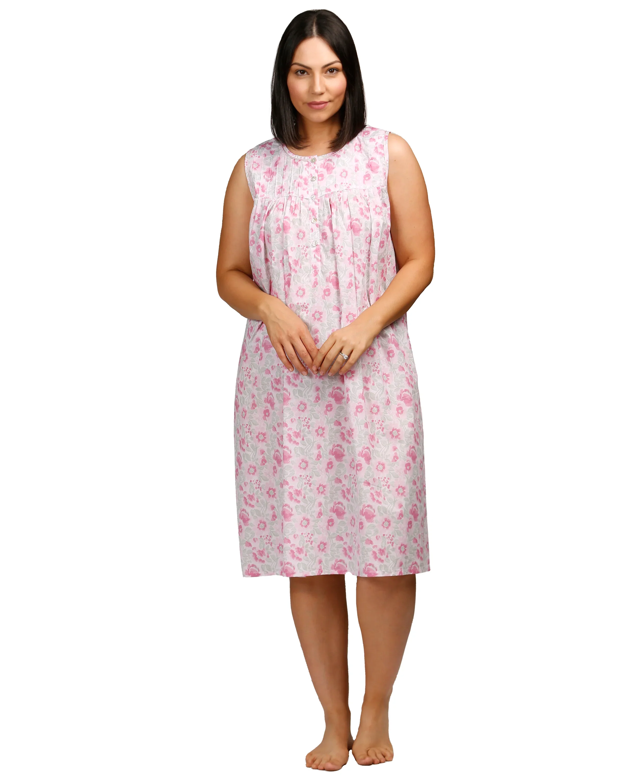 Hibiscus Sleeveless Nightie - Image 4