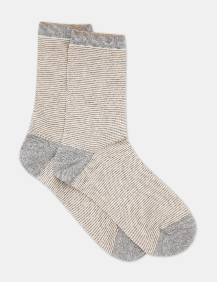 Lina Fine Stripe Crew Sock - Image 11