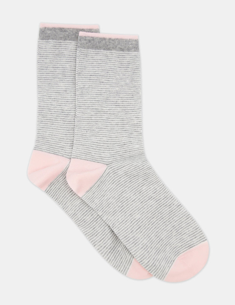 Lina Fine Stripe Crew Sock - Image 15