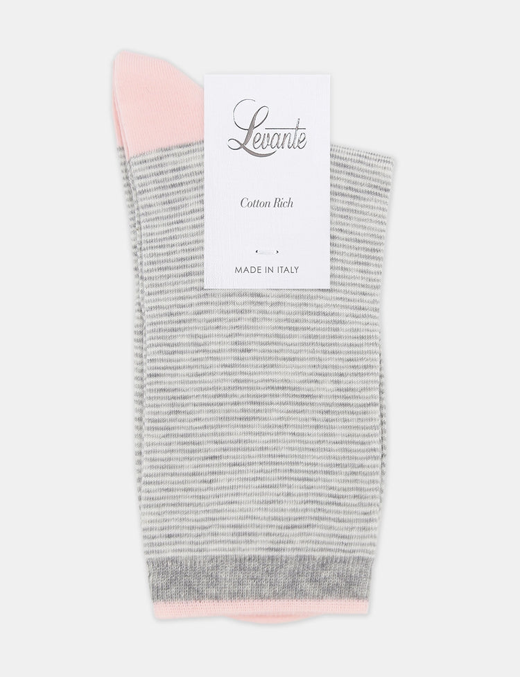 Lina Fine Stripe Crew Sock - Image 16