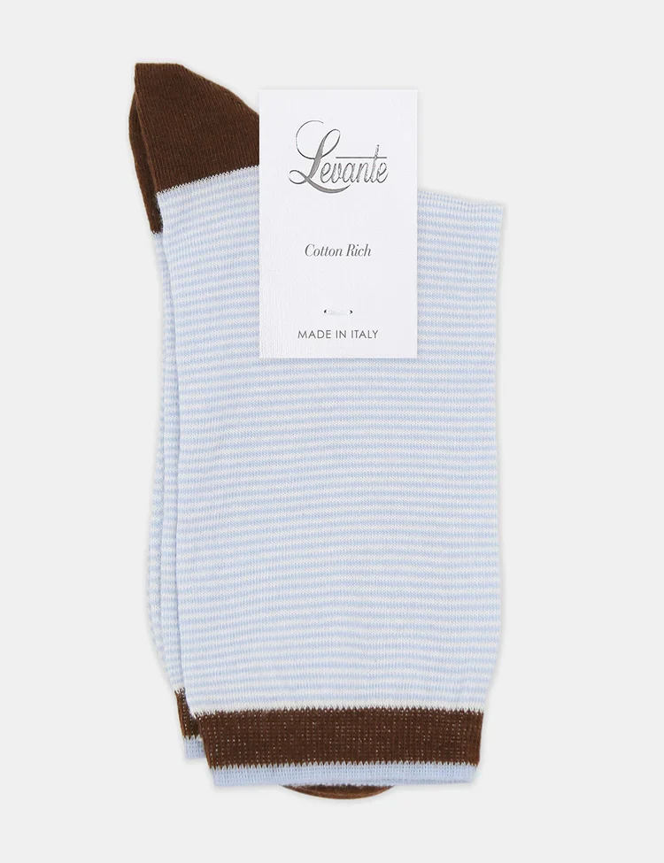 Lina Fine Stripe Crew Sock - Image 4