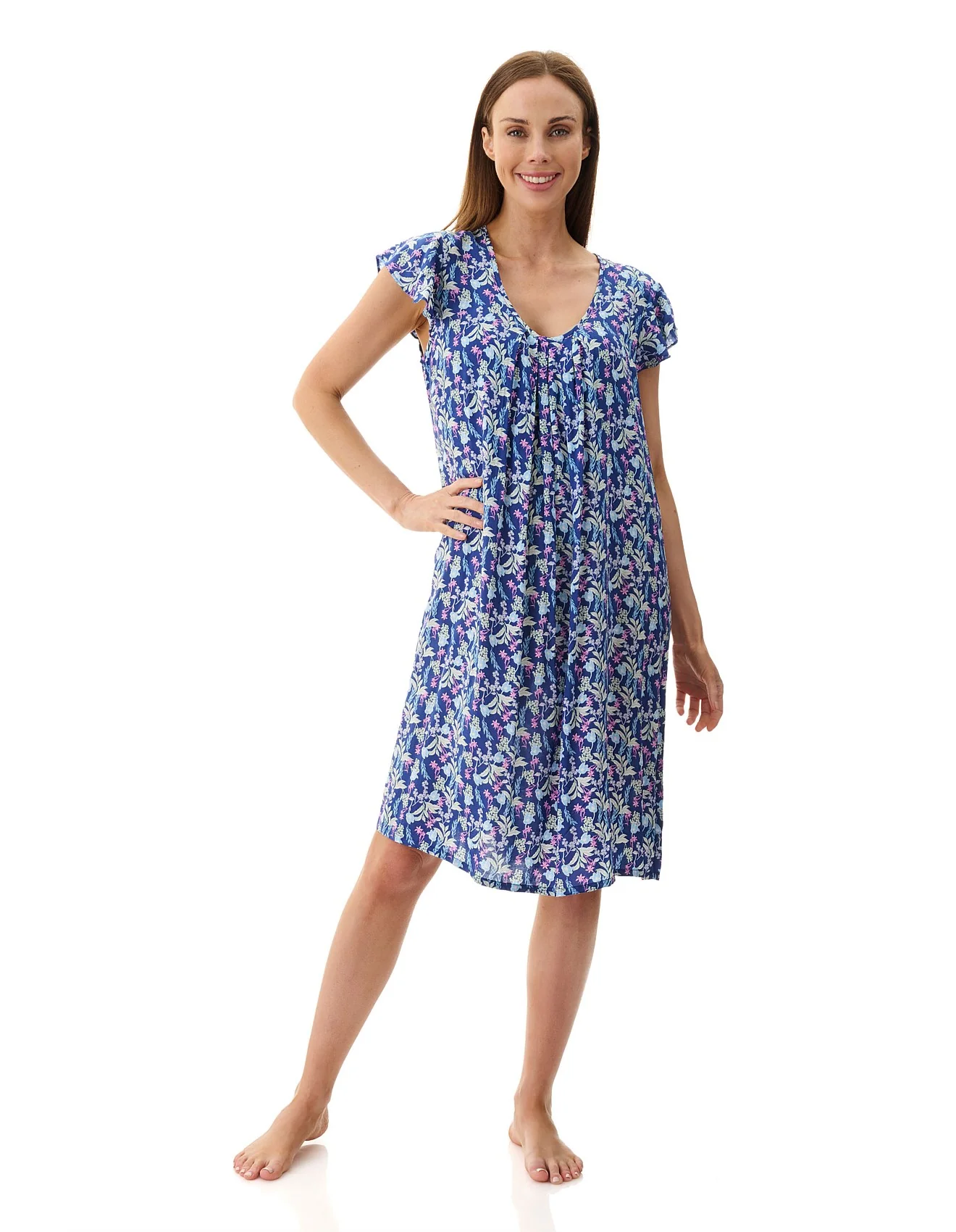 Maria Flutter Sleeve Short Nightie