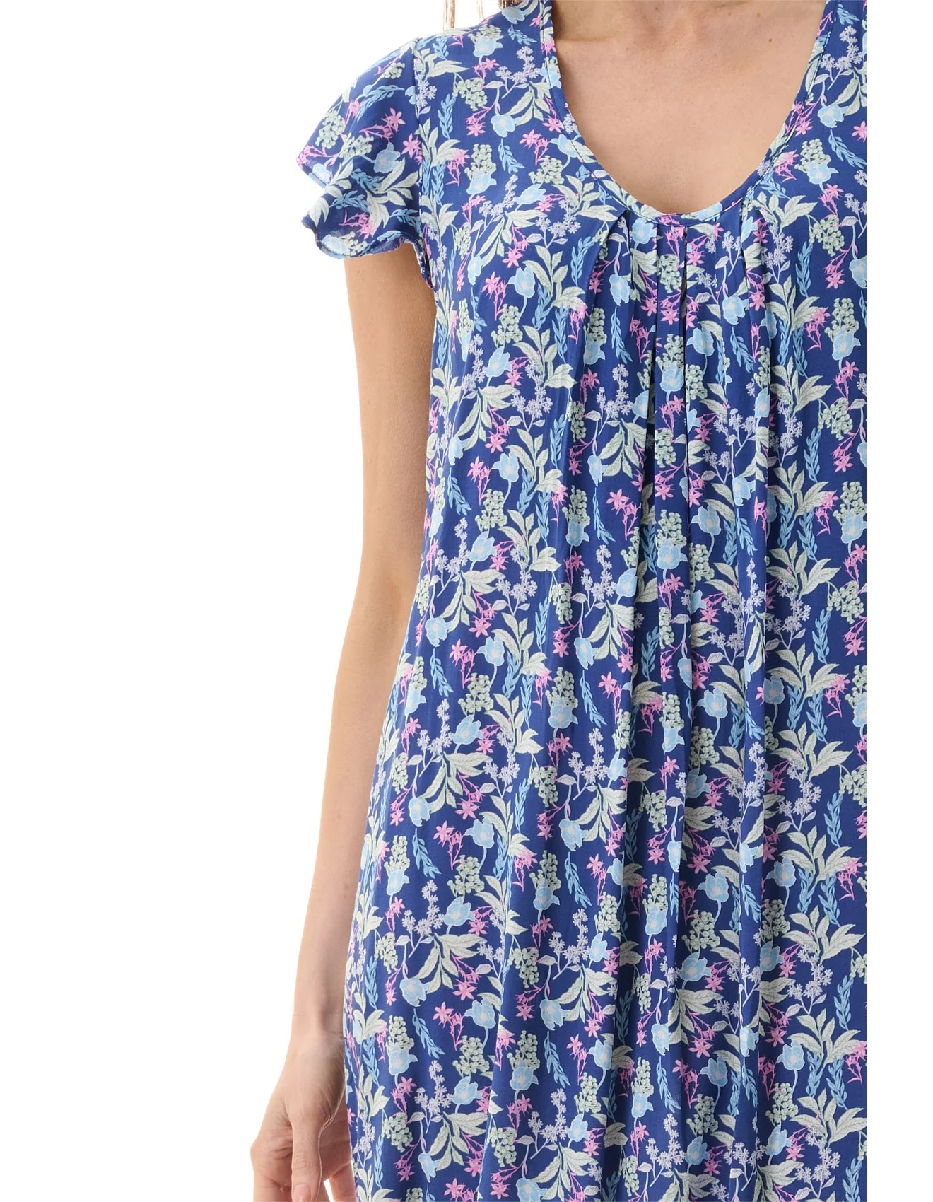 Maria Flutter Sleeve Short Nightie - Image 3