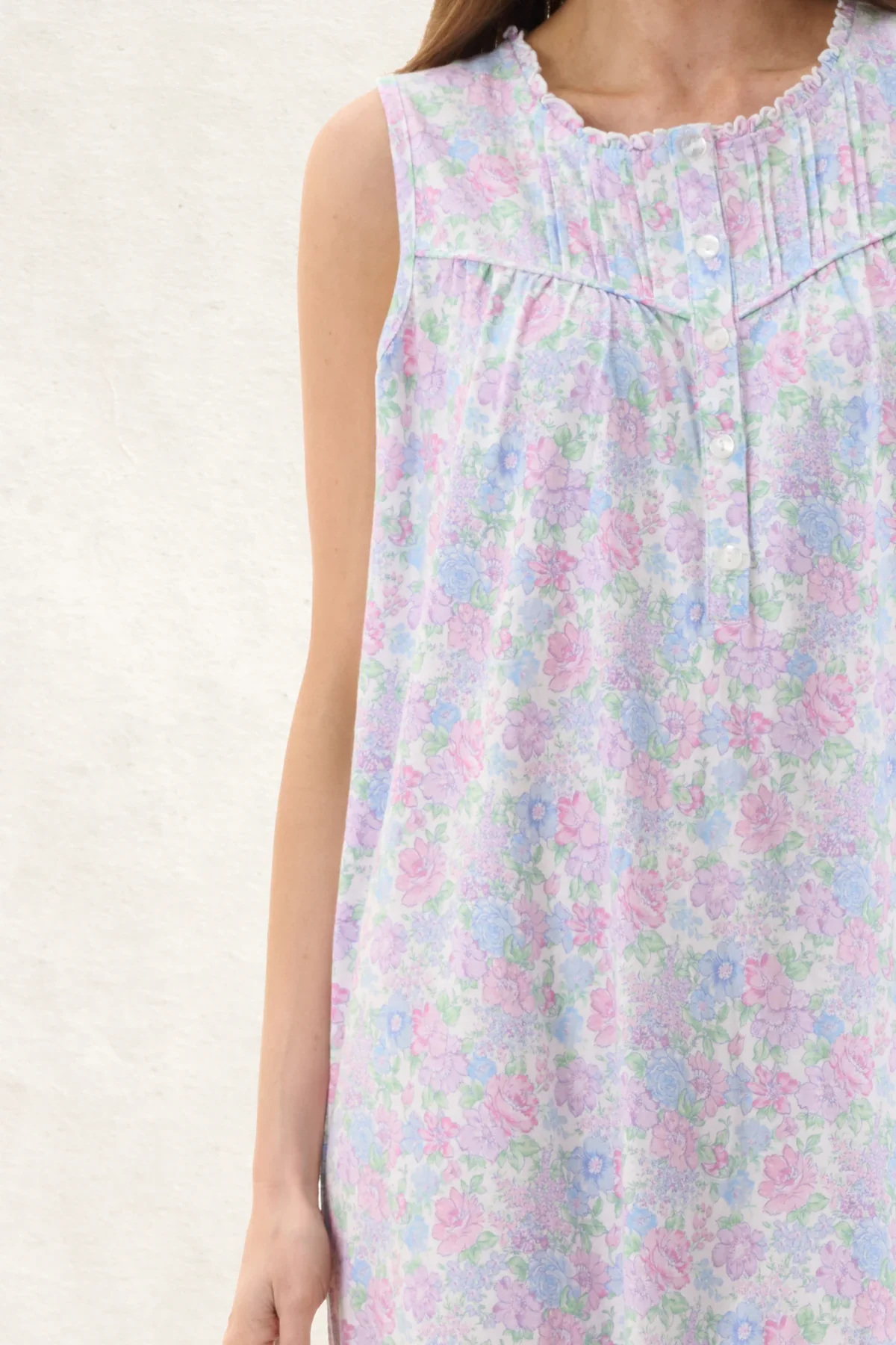 Molly Sleeveless Short Nightie - Image 3