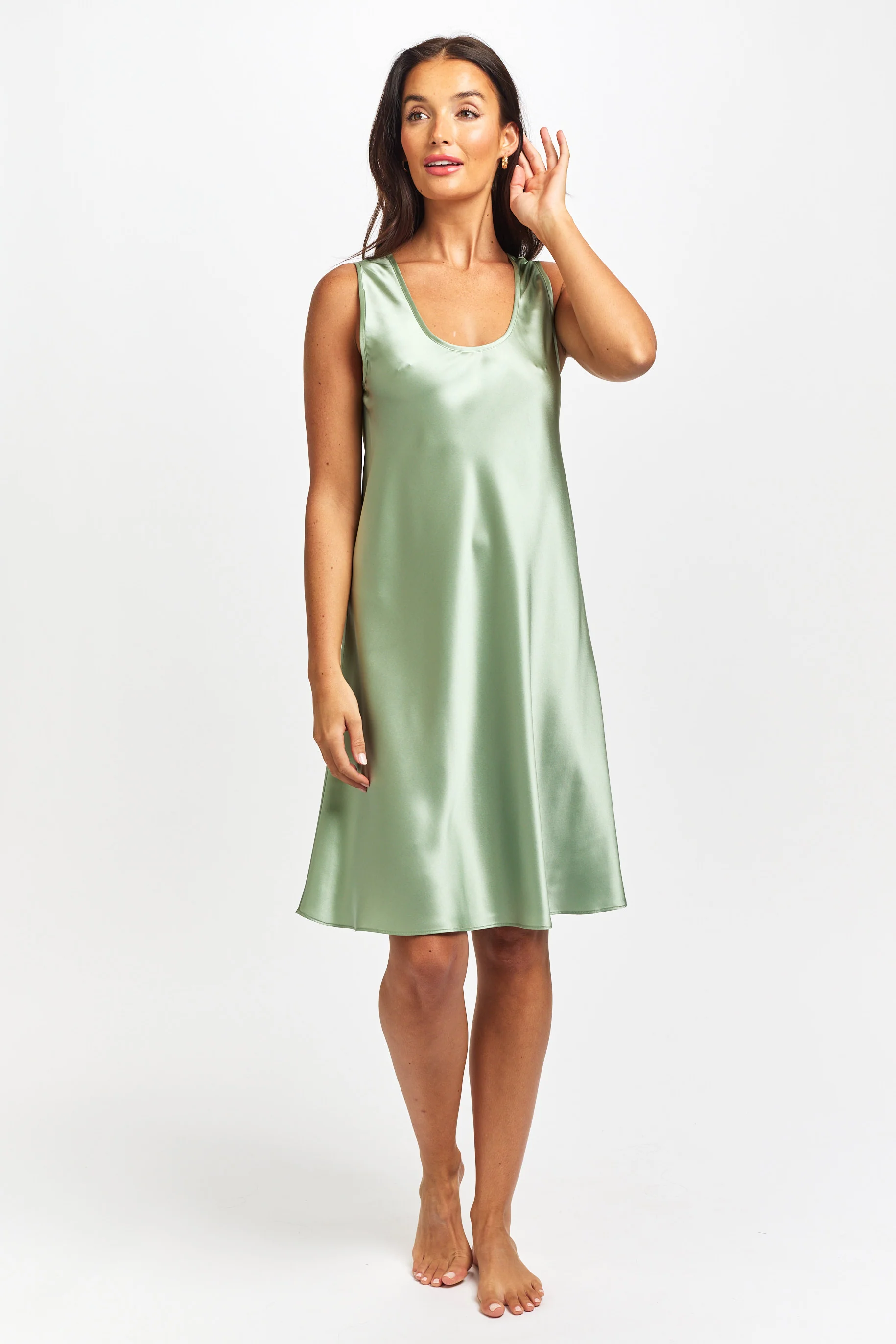 Mono Silk Short Nightie - Image 7