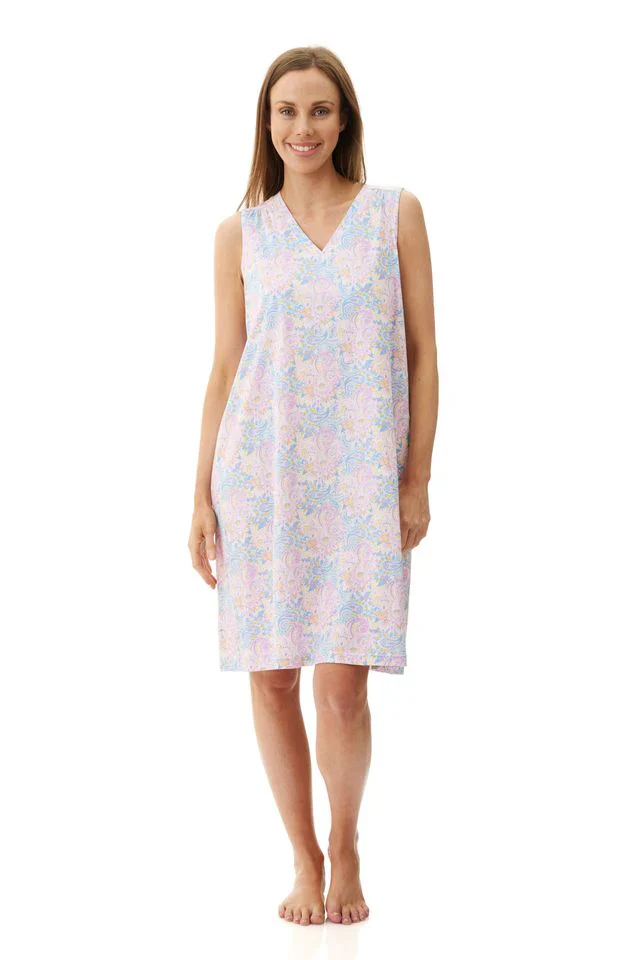 Ocean Sleeveless Short Nightie
