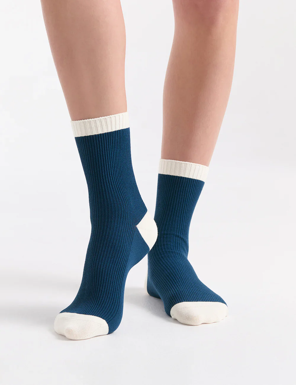 Organic Cotton Rib Crew Sock - Image 2