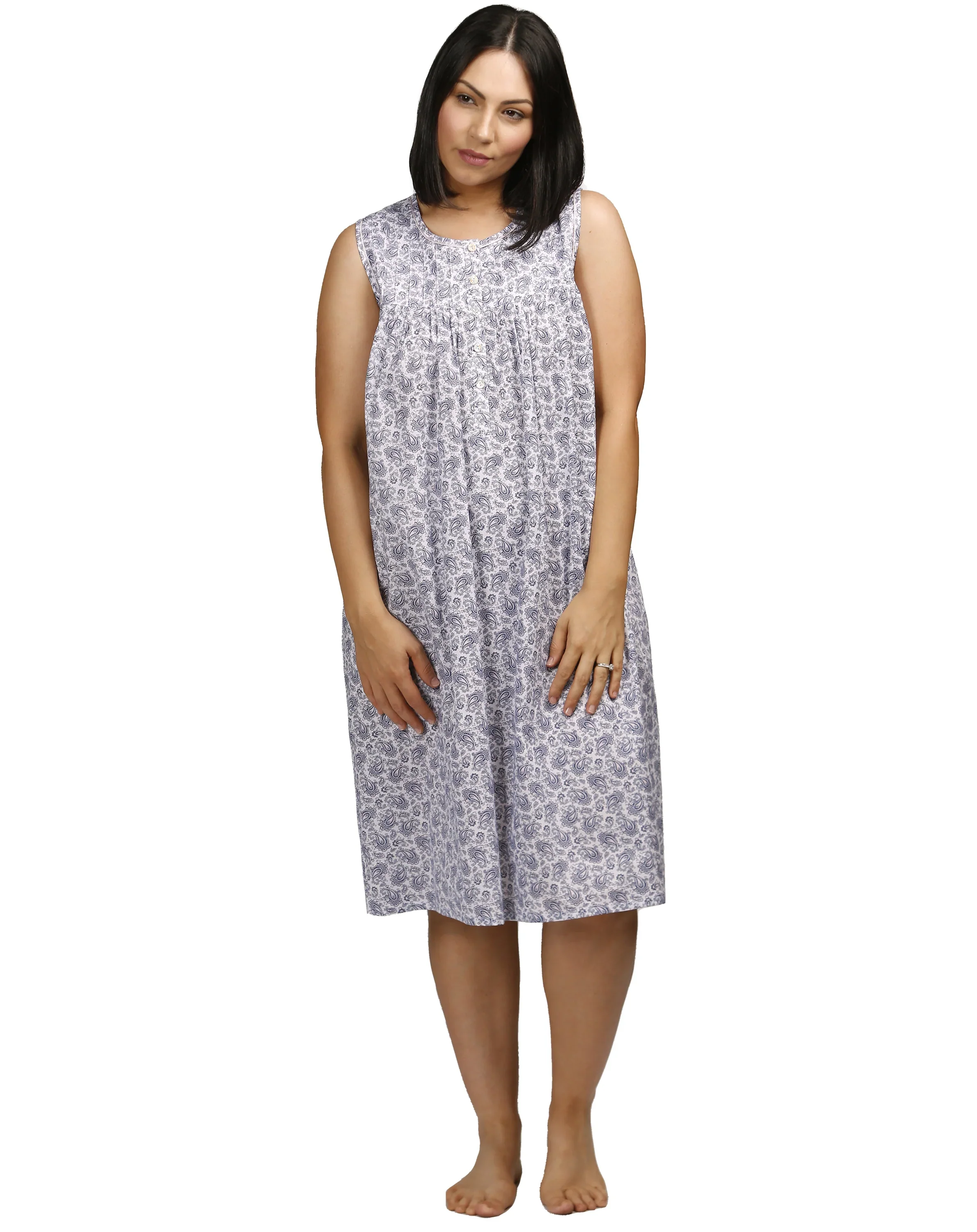 Paisley Sleeveless Nightie - Image 4