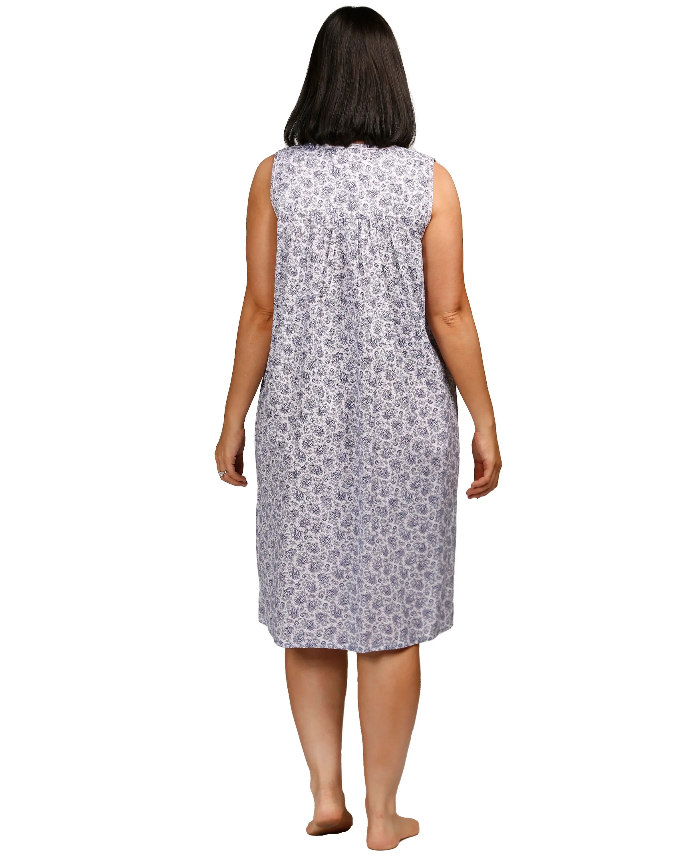 Paisley Sleeveless Nightie - Image 5