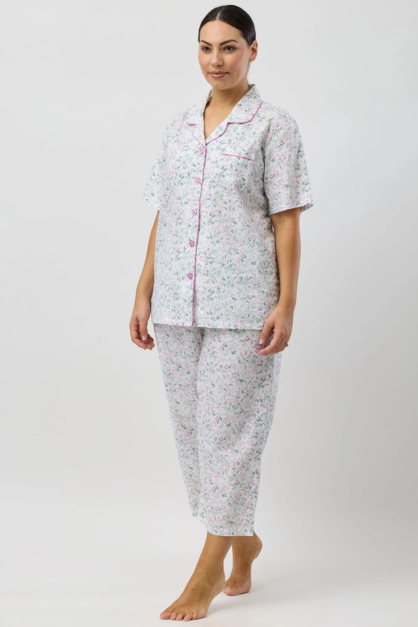 Pansies 7/8 Pyjama Set - Image 3