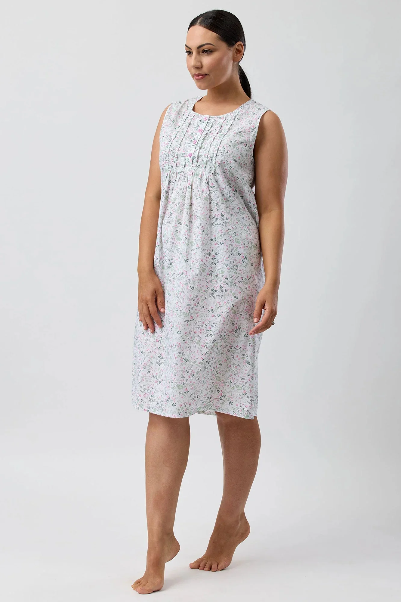 Pansies Sleeveless Nightie - Image 3