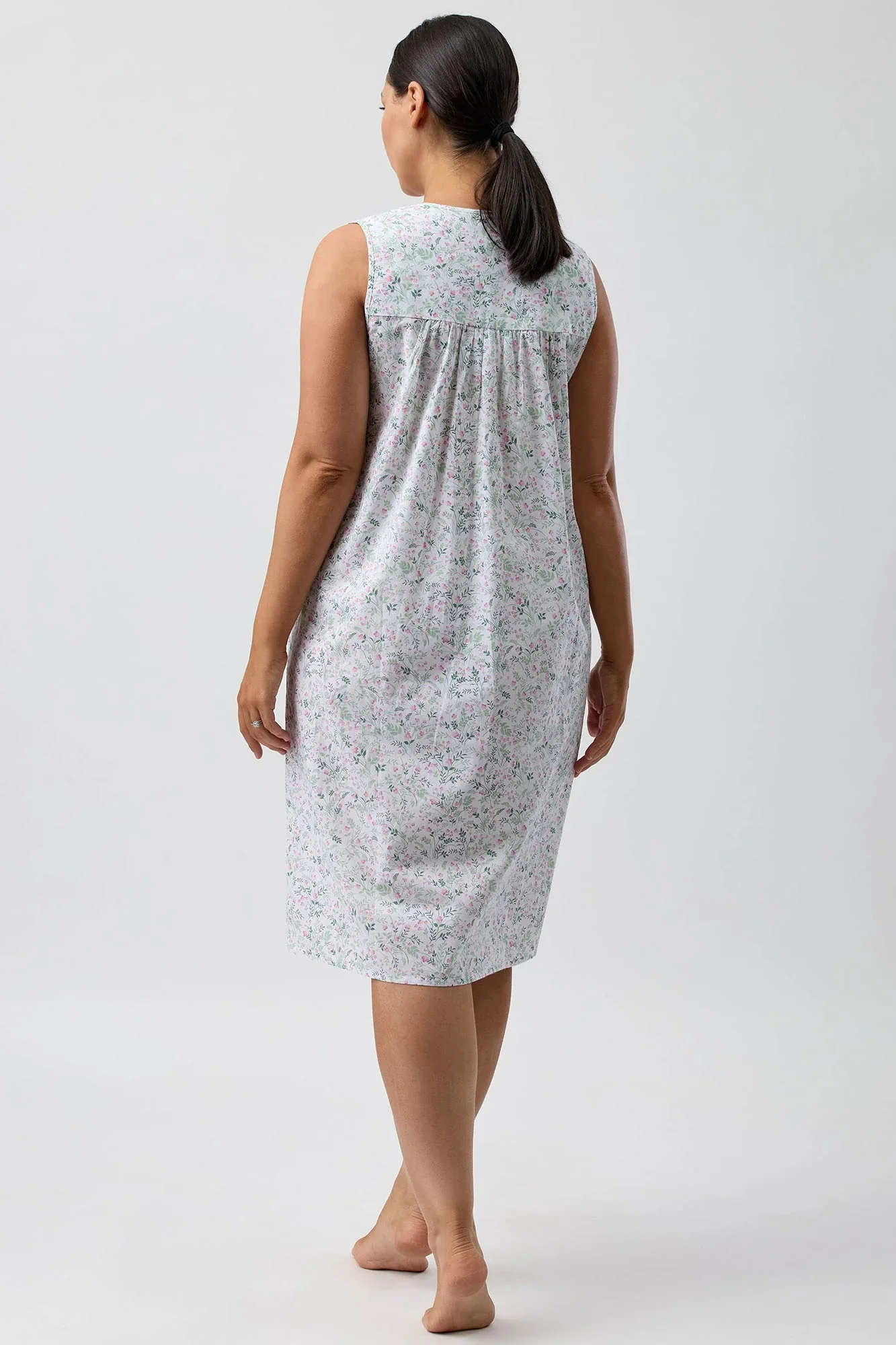 Pansies Sleeveless Nightie - Image 4