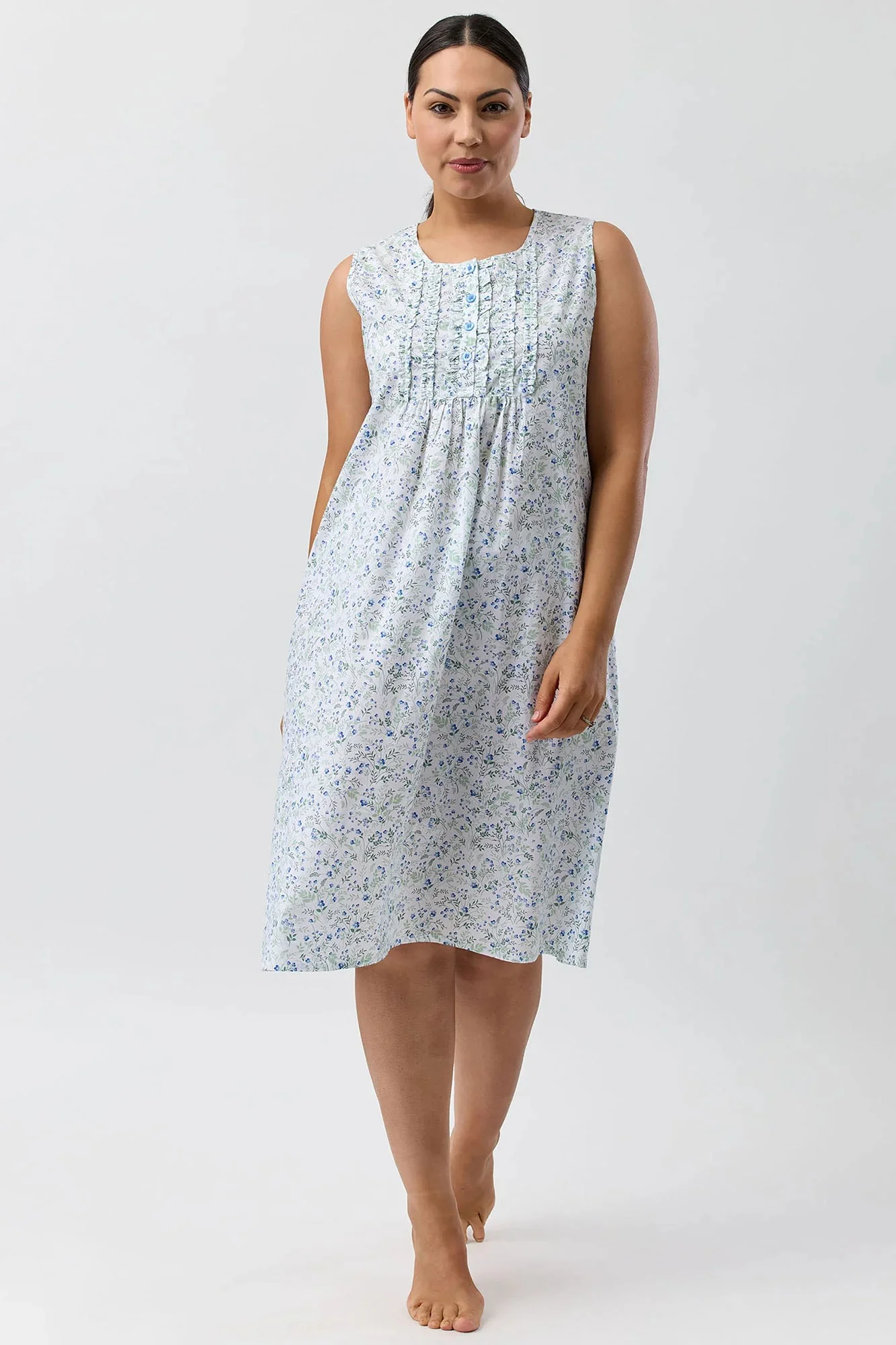 Pansies Sleeveless Nightie - Image 5