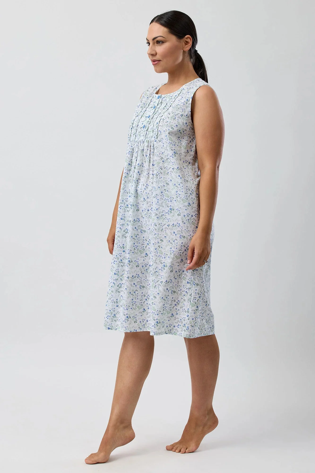 Pansies Sleeveless Nightie - Image 7