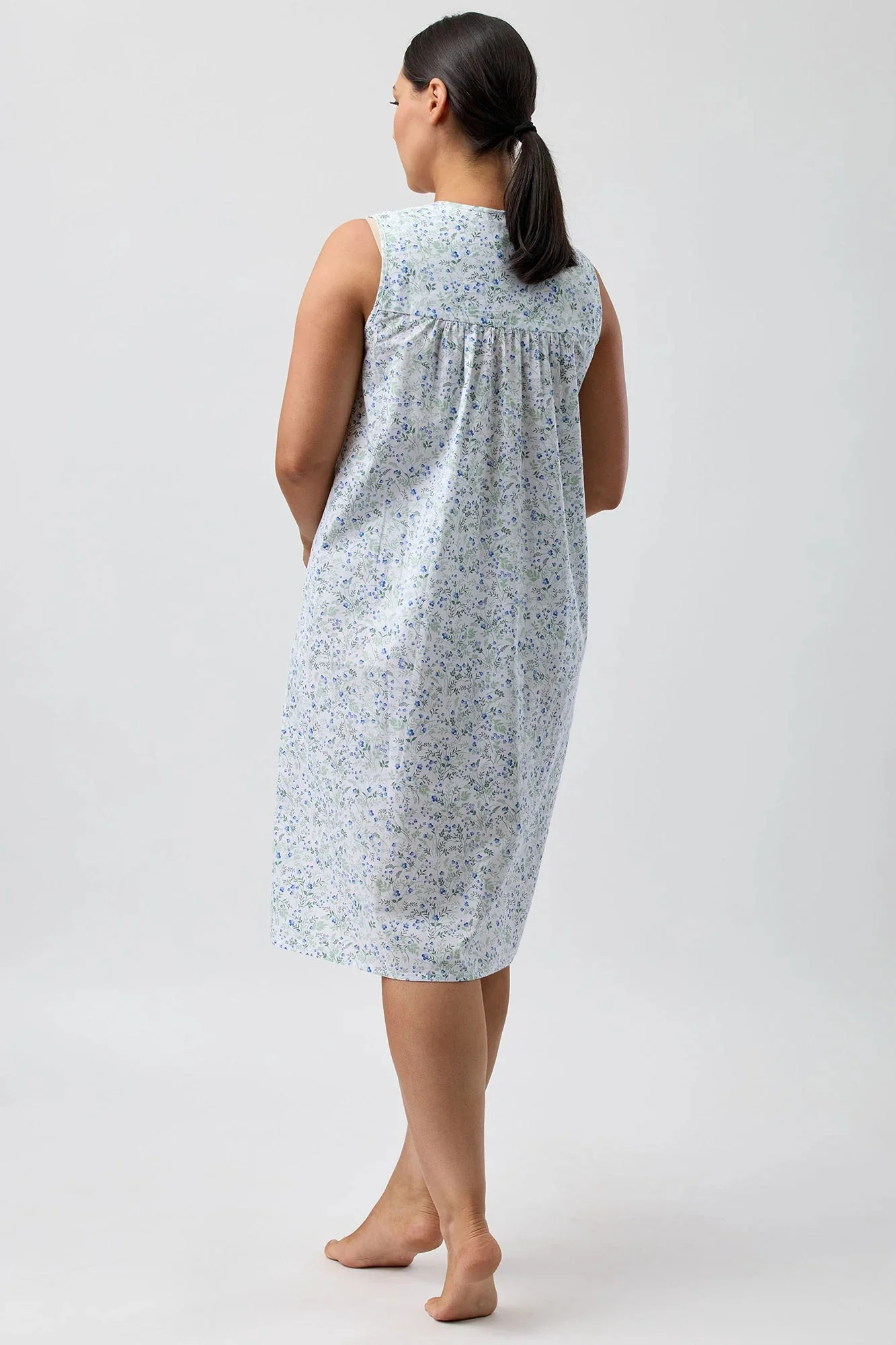 Pansies Sleeveless Nightie - Image 8