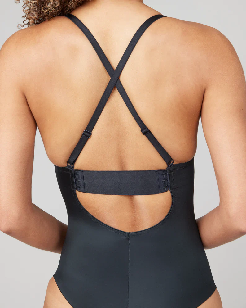 Plunge Low-Back Thong Bodysuit - Image 5