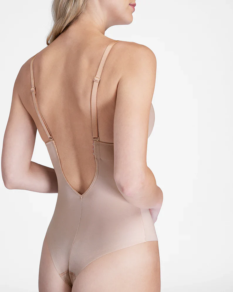 Plunge Low-Back Thong Bodysuit - Image 8