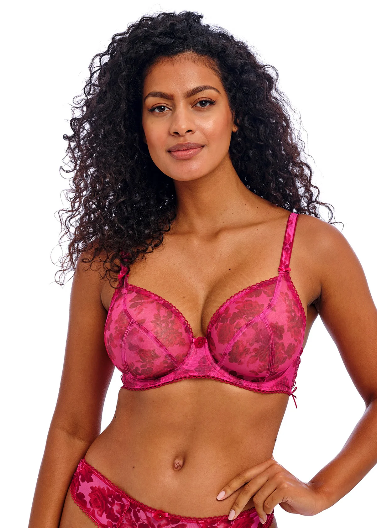 Rose Blossom Plunge Bra - Image 7