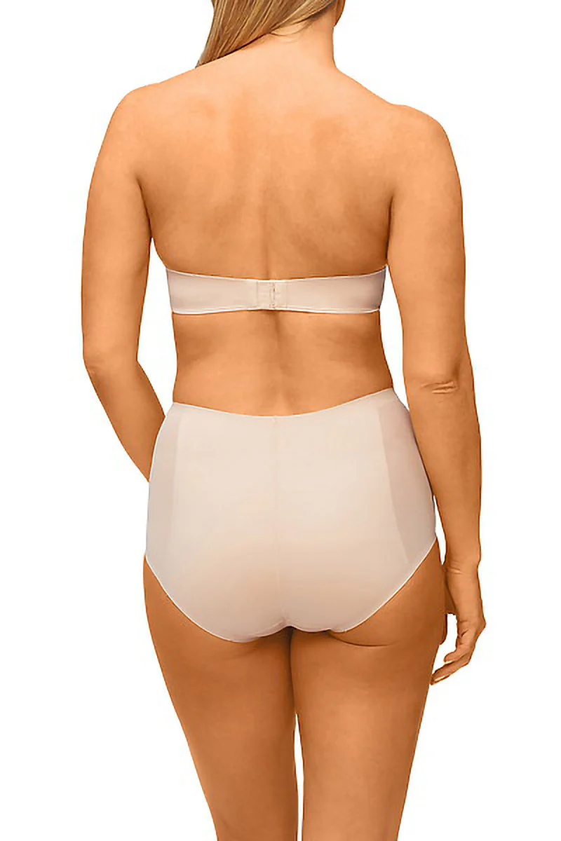 Solid And Sheer Waisted Brief - Image 5