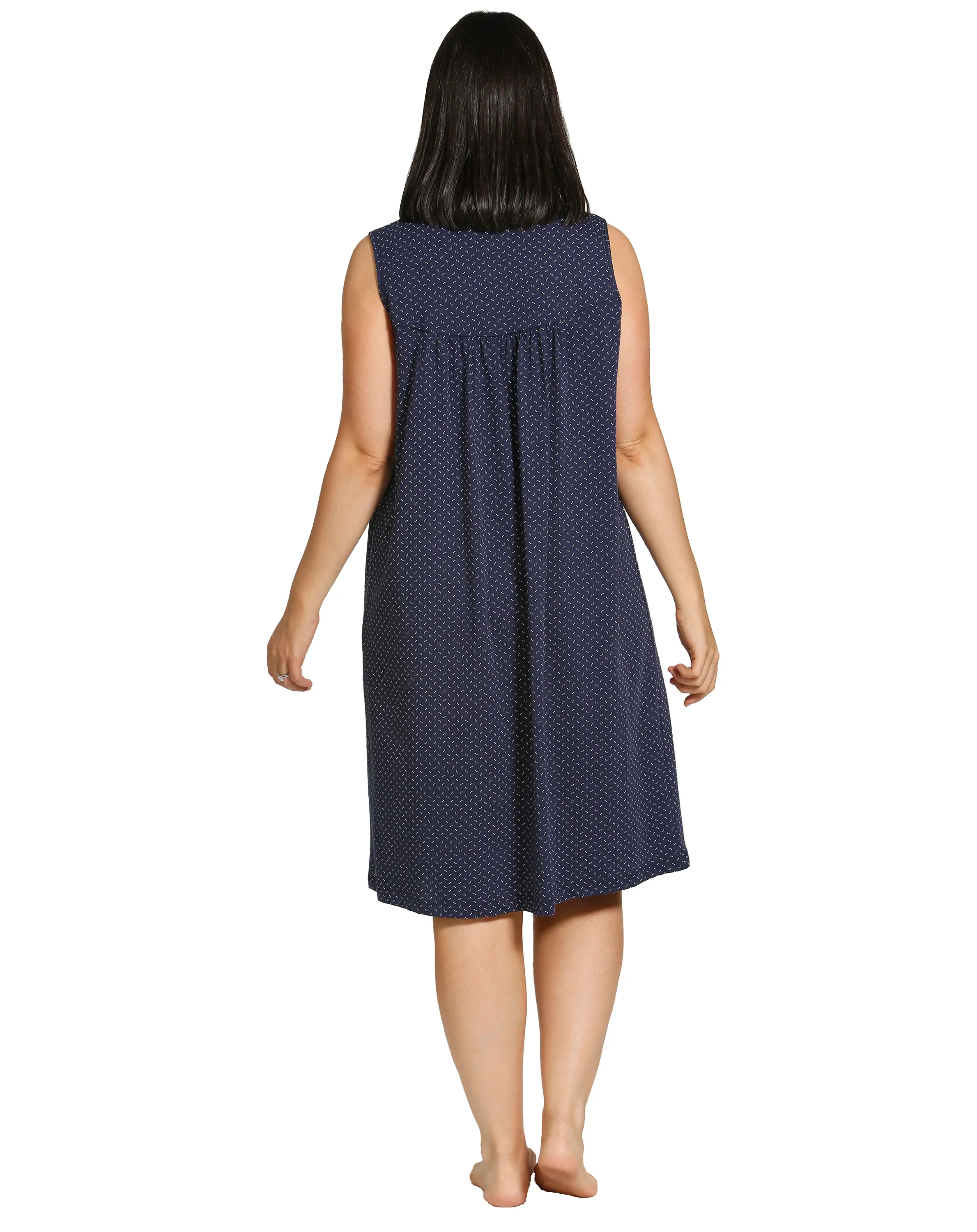 Spot Embroidery Short Nightie - Image 6
