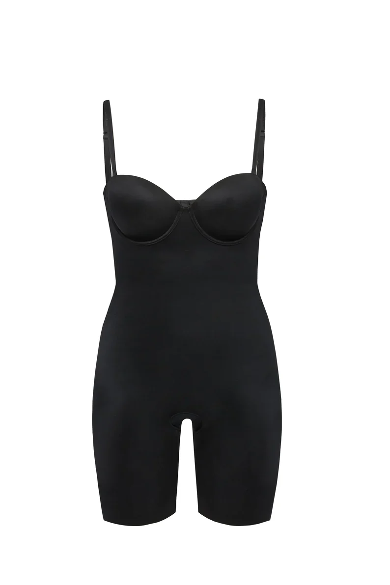 Strapless Cupped Mid-Thigh Bodysuit - Image 12