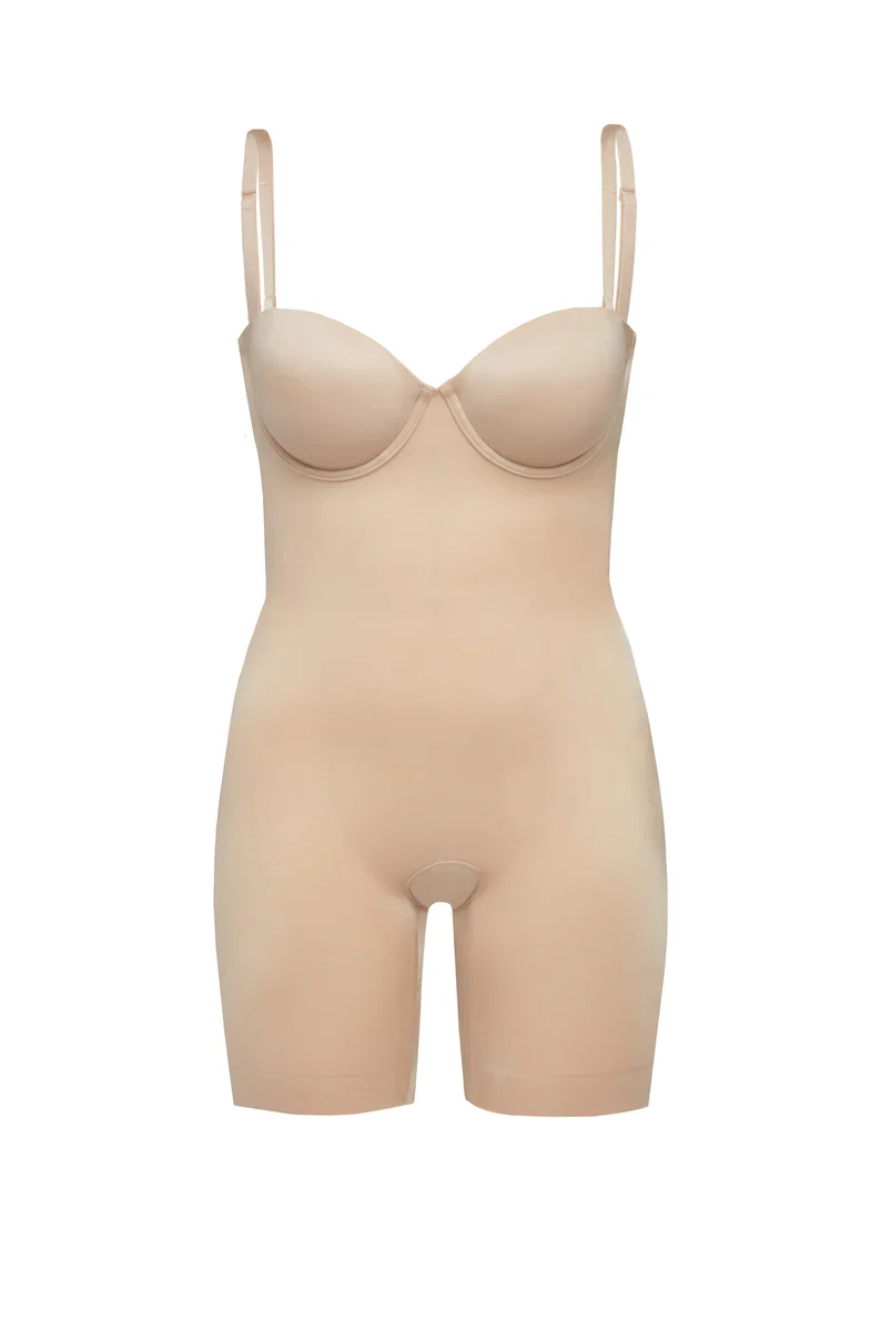 Strapless Cupped Mid-Thigh Bodysuit - Image 6