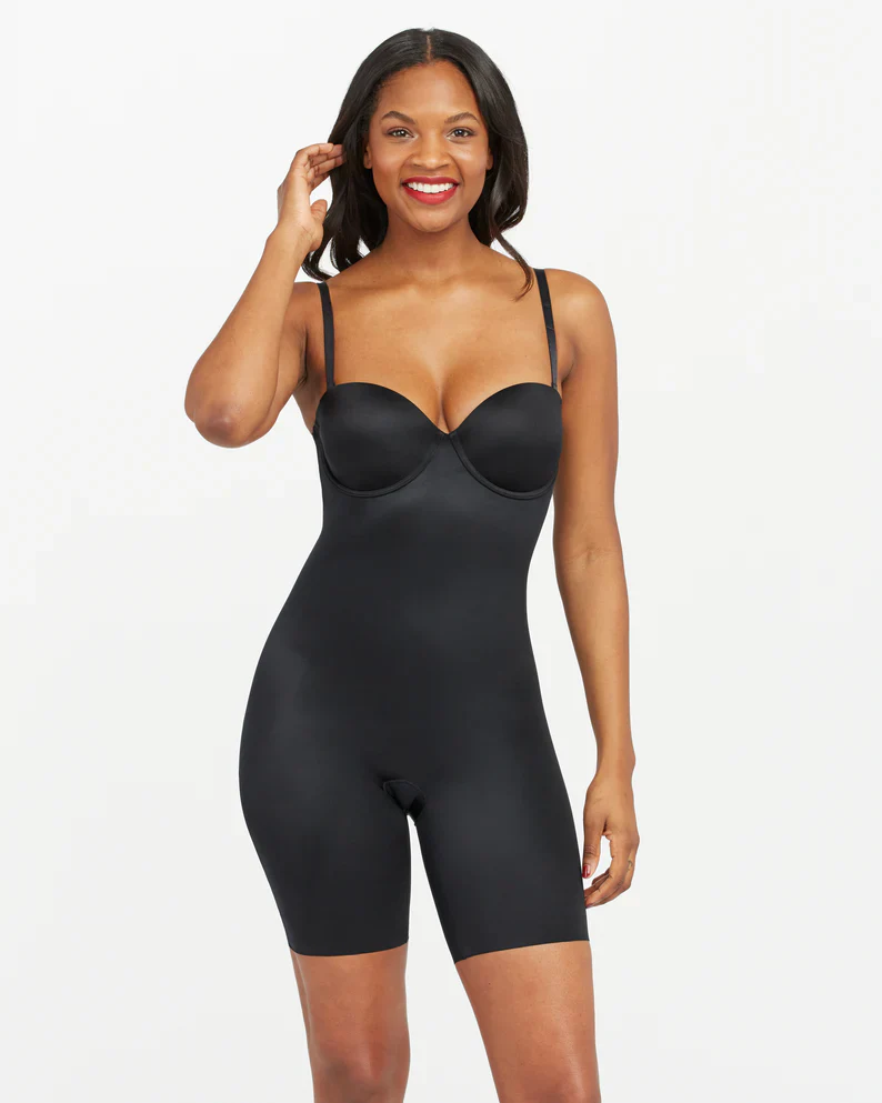 Strapless Cupped Mid-Thigh Bodysuit - Image 7