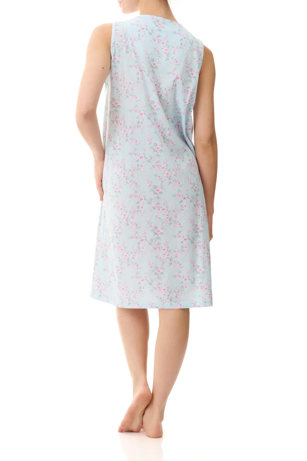 Victoria Sleeveless Short Nightie - Image 3
