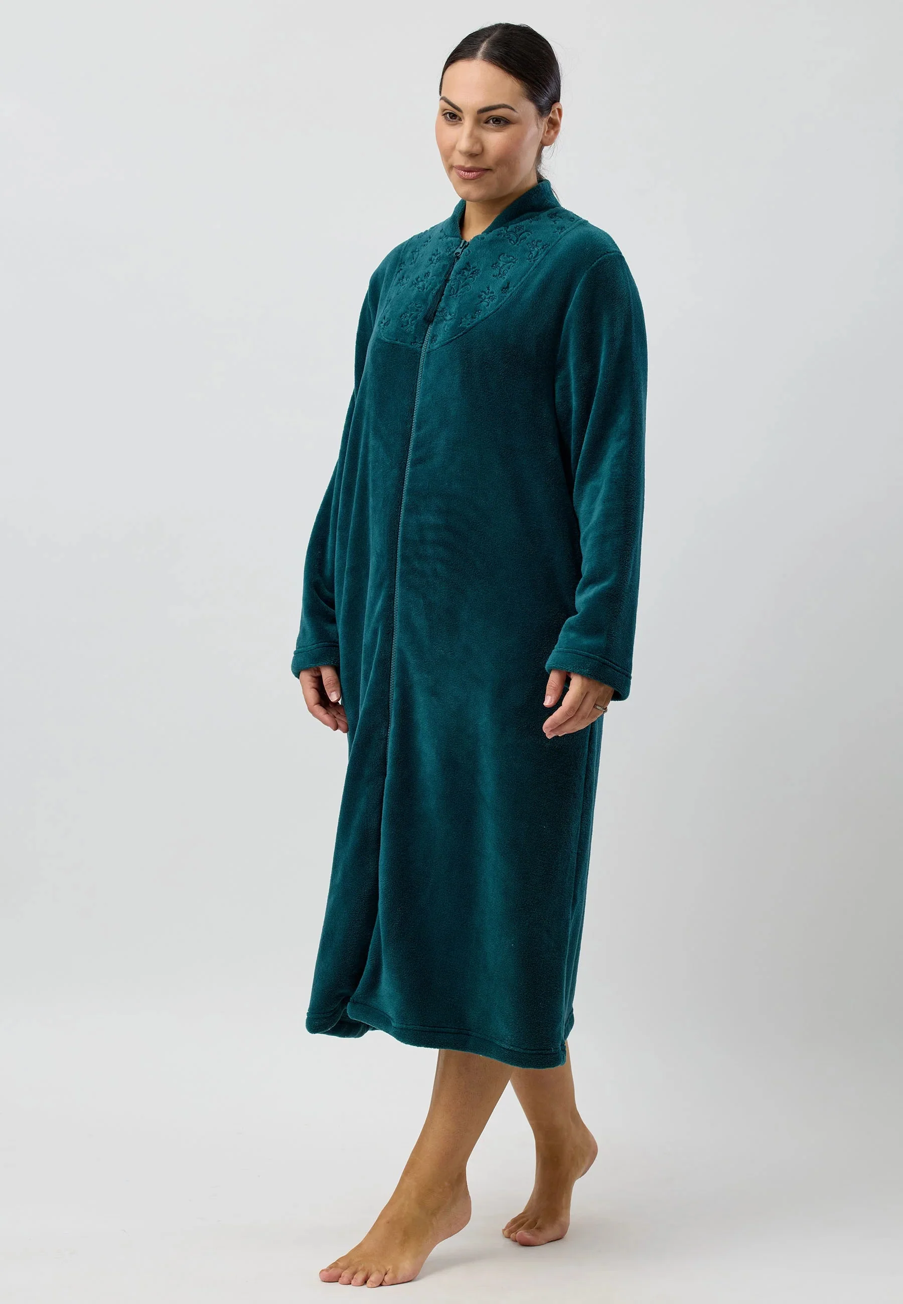 Zip Embroidered Mid-Gown - Image 3